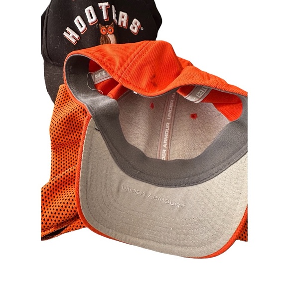 Hooters SnapBack Hat Lot Under Armour Orange Cap Cloth Savannah Palm Trees Lot - Picture 6 of 7